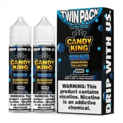 Blue Razz E-Liquid Candy King Bubblegum 2x60ml Melón